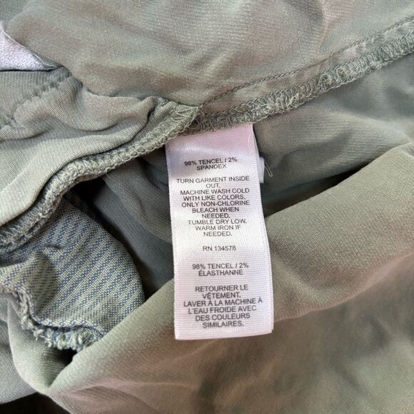 Vineyard Vines Sleeveless Utility Shirt Dress in Olive Green – Size 10 - Picture 7 of 7